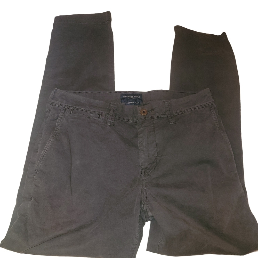 American Eagle Mens Brown Slim Fit Flex Pants Size 29x30